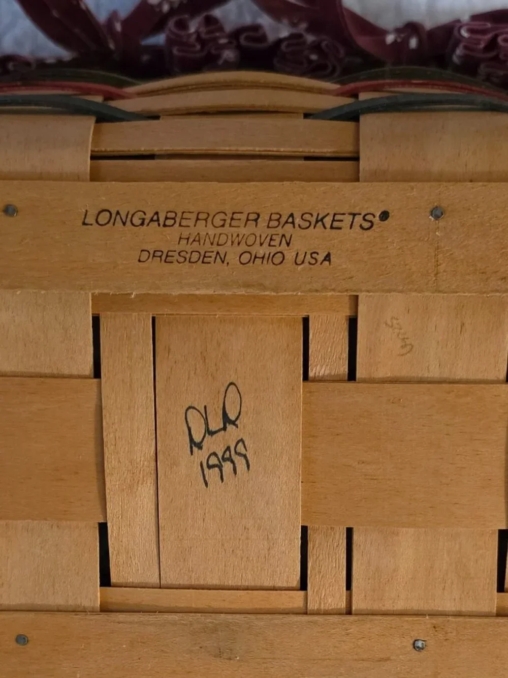 Longaberger Basket -1999 Good Ol' Summertime Beachcomber Basket